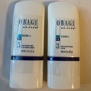2 Units 1 Obagi Nu-Derm Clear #3 and 1 Obagi Nu-Derm Blend #5